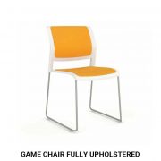 Game chair fully upholstered