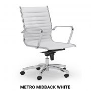 Metro-Midback-White